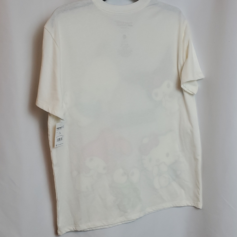 Hello Kitty White Short Sleeve Tee with Cartoon Design - Picture 3 of 4